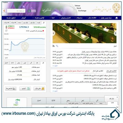 سایت بورسی شرکت بورس اوراق بهادار تهران